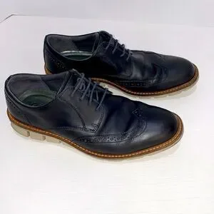 ECCO Jeremy Wingtip Hybrid Tie Lace Front Men\'s Black Leather Shoes Size 7 Ecco | Shoes | Ecco Jeremy Wingtip Hybrid Tielace Front Mens  main image 2